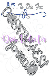 Dies ... to die for metal cutting die - Class Of set with numbers 0-9