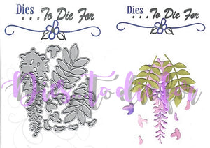 Dies ... to die for metal cutting die -  Wisteria flower die set