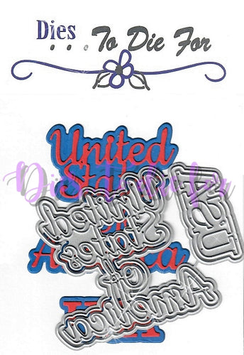 Dies ... to die for metal cutting die -  United States of America words - USA