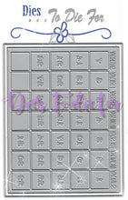 Load image into Gallery viewer, Dies ... to die for metal cutting die - Calendar Grid - A2 size - Removable numbers