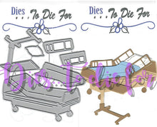 Load image into Gallery viewer, Dies ... to die for metal cutting die - Hospital Bed and Tray