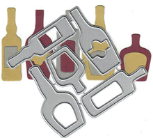 Load image into Gallery viewer, Dies ... to die for metal cutting die - Alcohol / Booze Glass Bottle set