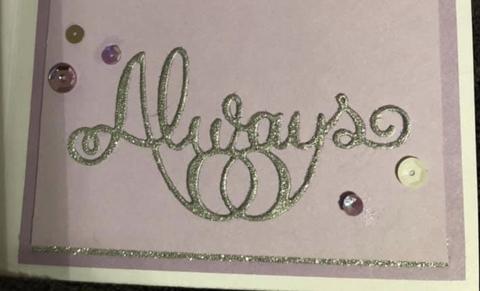 Gina Marie Metal cutting die - Always word