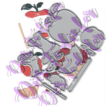 Load image into Gallery viewer, Dies ... to die for metal cutting die - Apples - Caramel and core