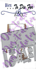 Load image into Gallery viewer, Dies ... to die for metal cutting die - Art Easel - Palette paint crayons