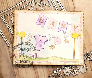 Dies ... to die for Designer metal cutting die - Luisana Lowry Lu's stitched rectangles