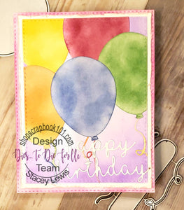 Dies ... to die for metal cutting die - Birthday Balloons X - large