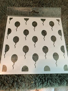Gina Marie stencil 6x6 - Balloons