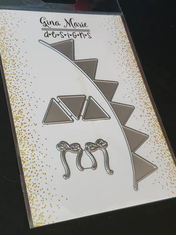 Gina Marie Metal cutting die - banners and bows