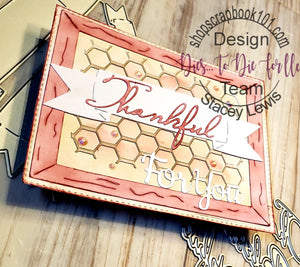 Dies ... to die for metal cutting die - Thankful Grateful Blessed word set