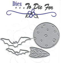 Load image into Gallery viewer, Dies ... to die for metal cutting die - Bats and Moon