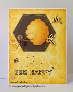 Gina Marie Metal cutting die - Bee and Hive