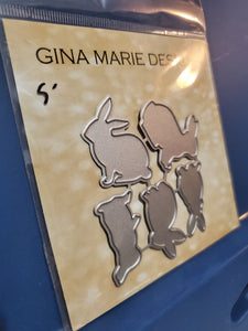 Gina Marie Metal cutting die - Big Bunny - Bunnies