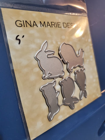 Gina Marie Metal cutting die - Big Bunny - Bunnies