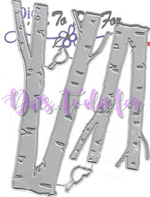 Load image into Gallery viewer, Dies ... to die for metal cutting die - Birch Tree set with Birds