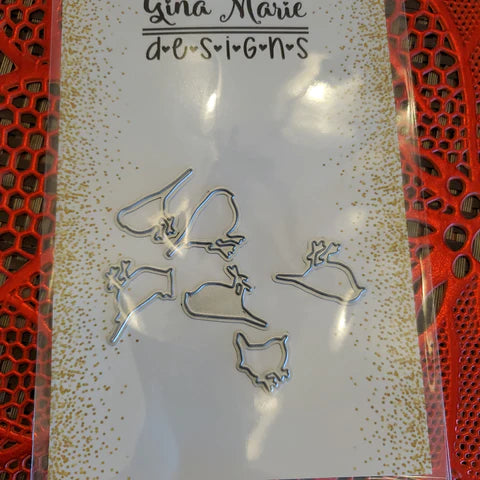 Gina Marie Metal cutting die - Bird variety 2