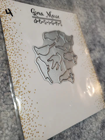 Gina Marie Metal cutting die - Bird variety 1