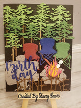 Load image into Gallery viewer, Dies ... to die for metal cutting die - Pine Trees Camping