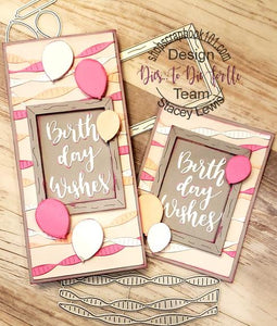 Dies ... to die for metal cutting die - Birth Day Wishes word