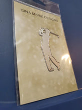 Load image into Gallery viewer, Gina Marie Metal cutting die - Back swing golfer