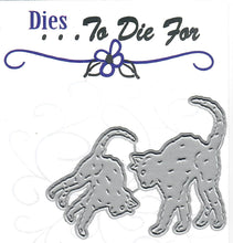 Load image into Gallery viewer, Dies ... to die for metal cutting die - Black scardy Cats