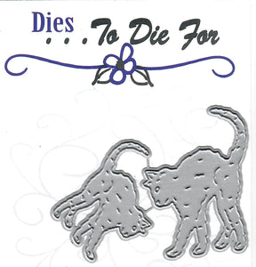 Dies ... to die for metal cutting die - Black scardy Cats