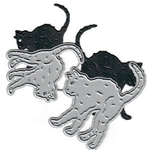 Load image into Gallery viewer, Dies ... to die for metal cutting die - Black scardy Cats
