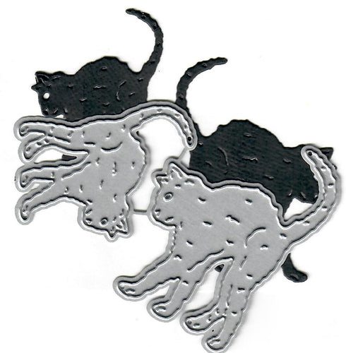 Dies ... to die for metal cutting die - Black scardy Cats