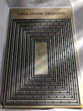 Load image into Gallery viewer, Gina Marie Metal cutting die - Big and little pierced chain Rectangle