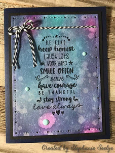 Gina Marie Metal cutting die - Big and little pierced chain Rectangle