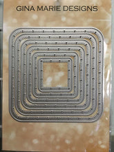 Load image into Gallery viewer, Gina Marie Metal cutting die - Big and little pierced chain rounded Square
