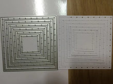 Load image into Gallery viewer, Gina Marie Metal cutting die - Big and little pierced chain Square