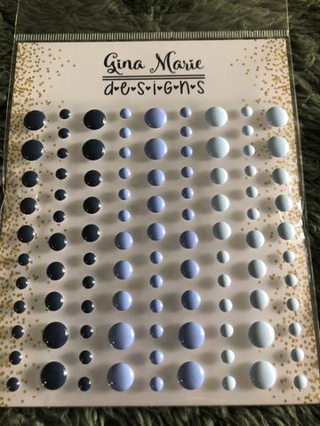 Gina Marie Enamel Dots set - Blueberries gloss
