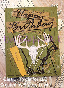Dies ... to die for metal cutting die - Bow and arrow Archery target practice - Hunting