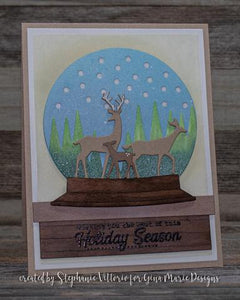 Gina Marie Metal cutting die - Buck Doe Fawn New Deer Family set