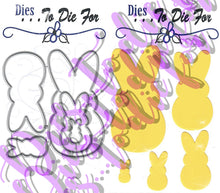 Load image into Gallery viewer, Dies ... to die for metal cutting die - Bunny Peeps