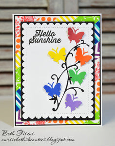Gina Marie Metal cutting die - Butterfly with vine
