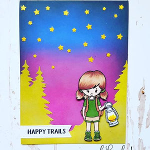 Gina Marie Clear stamp set - Camping Kids