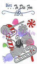 Load image into Gallery viewer, Dies ... to die for LLC metal cutting die - Candy - Cane, Sucker , Gum Drops