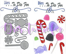 Load image into Gallery viewer, Dies ... to die for LLC metal cutting die - Candy - Cane, Sucker , Gum Drops