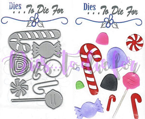 Dies ... to die for LLC metal cutting die - Candy - Cane, Sucker , Gum Drops