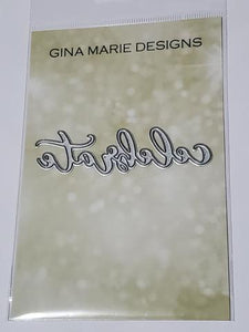 Gina Marie Metal cutting die - Celebrate word