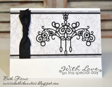 Load image into Gallery viewer, Gina Marie Metal cutting die - Chandelier flourish