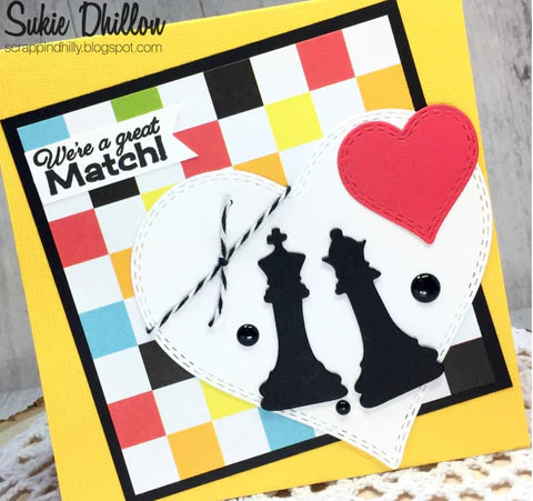 Gina Marie Metal cutting die - Double stitched Heart