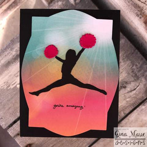 Gina Marie Metal cutting die - Cheerleaders