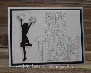 Gina Marie Metal cutting die - Cheerleaders
