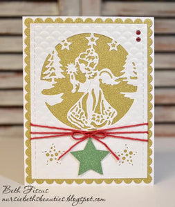 Gina Marie Metal cutting die - Christmas Angel cut In and out