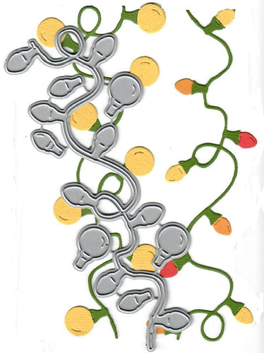 Dies ... to die for metal cutting die - Christmas / Garden lights border