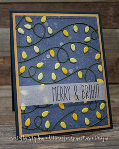 Gina Marie Metal cutting die - Christmas Strand of Lights