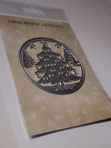 Gina Marie Metal cutting die - Christmas Tree cut in and out